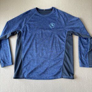 Tommy Bahama IslandActive Frontside Flip Reversible Sun Fishing Shirt Mens L UPF